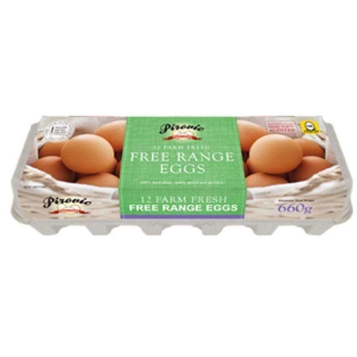 Pirovic Free Range Eggs 660Gr