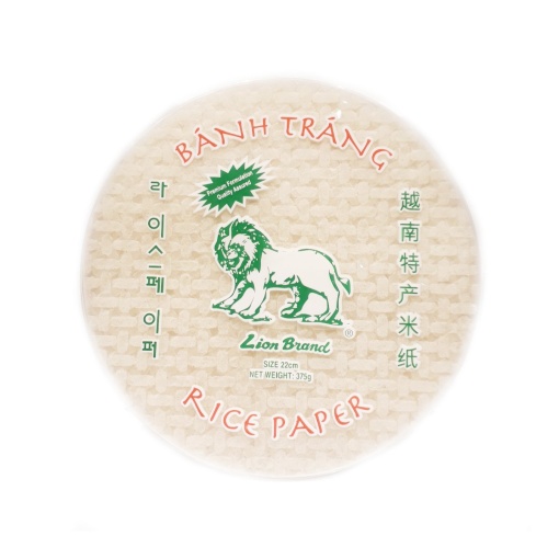 LION RICE PAPER 22CM 375G