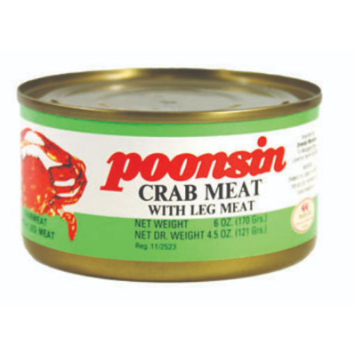 POOSIN CRAB MEAT W LEG MEAT 170G