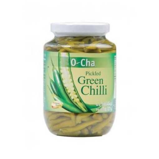 O-CHA PICKLED GREEN CHILLI 440G