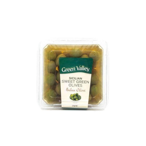 Green Valley Green Olives 375G