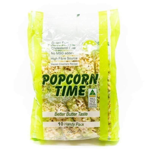 Popcorn Time Butter Taste 10 Packs 200G