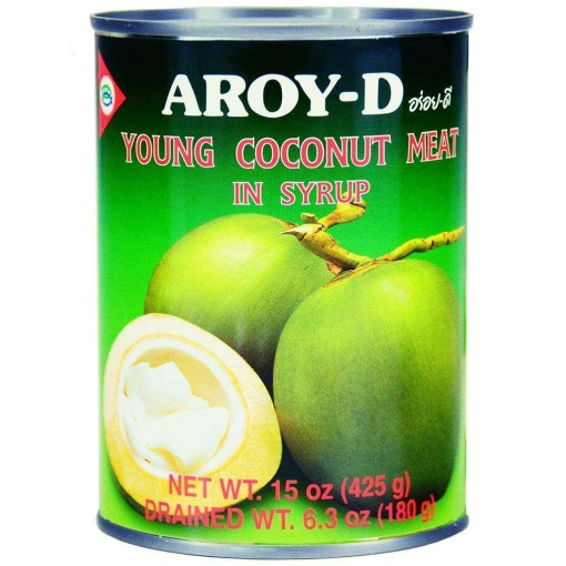 AROY-D YOUNG COCONUT MEAT IN SYRUP 425 G