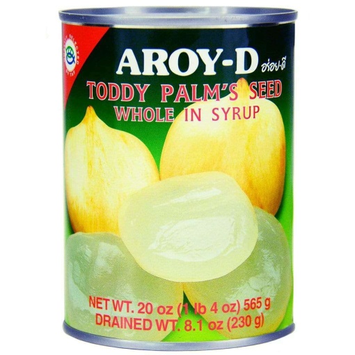 AROY-D TODDY PALM SEED WHOLE IN SYRUP 565G