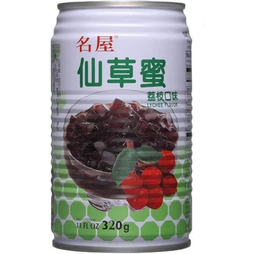 FAMOUS HOUSE GRASS JELLY LYCHEE DRINK 320G