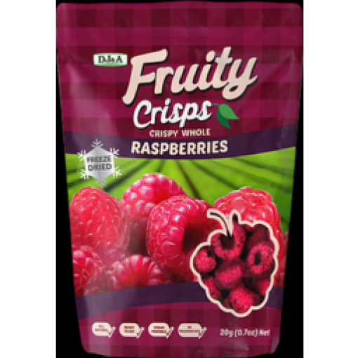 DJ&A FRUITY CRISPS RASPBERRY 20G
