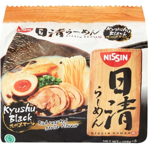 NISSIN RAMEN KYUSHU BLACK 5PK