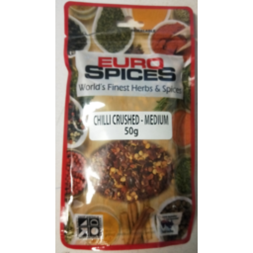 EURO SPICES CHILLI CRUSHED MEDIUM 50G