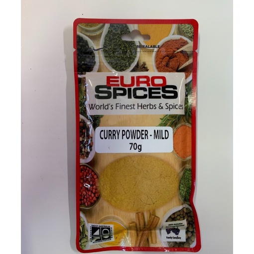 EURO SPICES CURRY POWDER MILD 70G