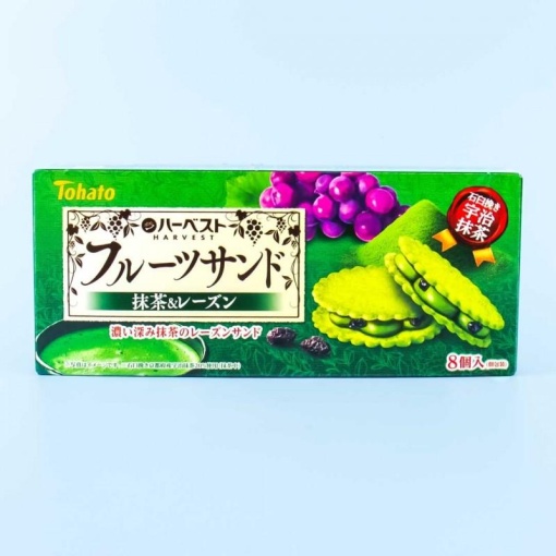 TOHATO HARVEST FRUIT SAND MATCHA & RAISIN 160G