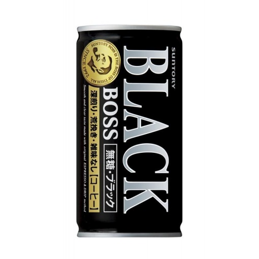 SUNTORY BOSS BLACK COFFEE SUGAR FREE 185G