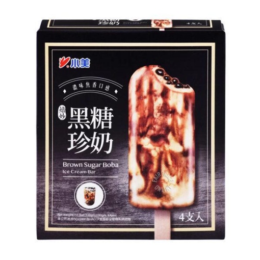 SHAOMEI BROWN SUGAR BOBA ICE BAR 4PK