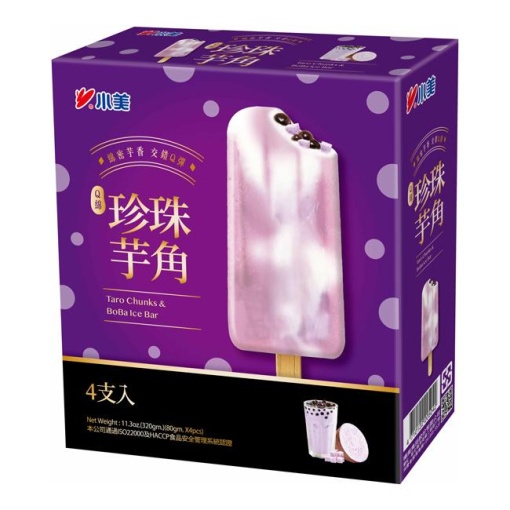 SHAOMEI TARO CHUCK & BOBA ICE CREAM 4PK