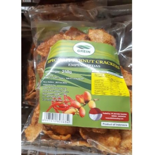 GREIN SPICY BITTERNUT SNACK 250G