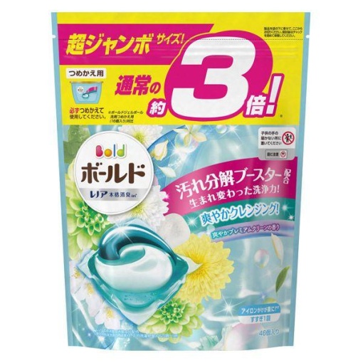 P&G LAUNDRY DETERGENT GEL 3D BALL CLEAR SCENT BLUE