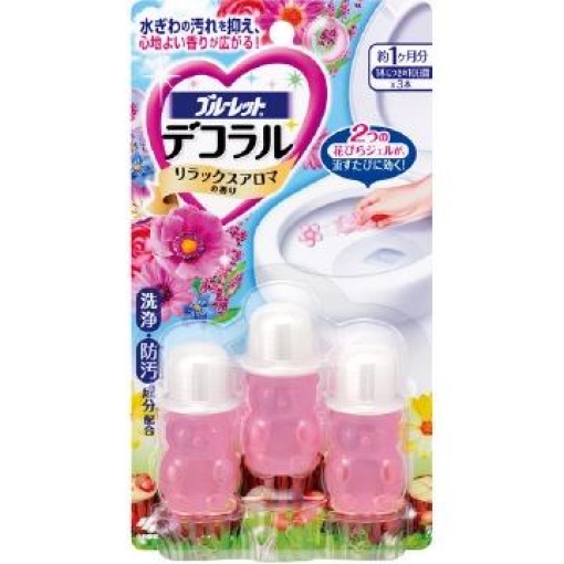 KOBAYASHI TOILET BOWL CLEANER ROSE 3 TUBES