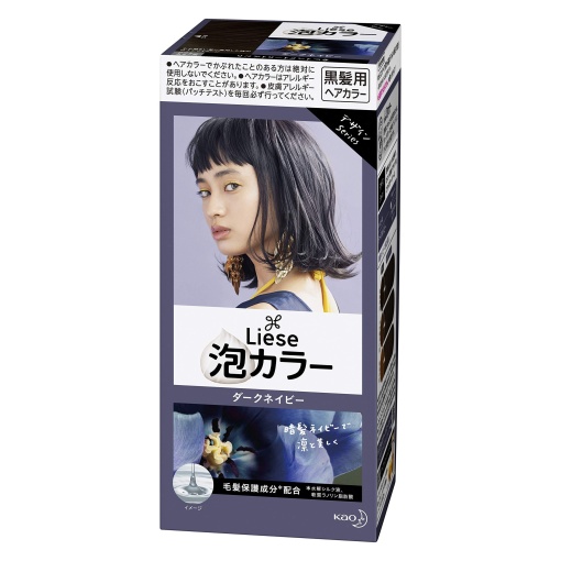 KAO LIESE FOAM HAIR COLOR DARK NAVY