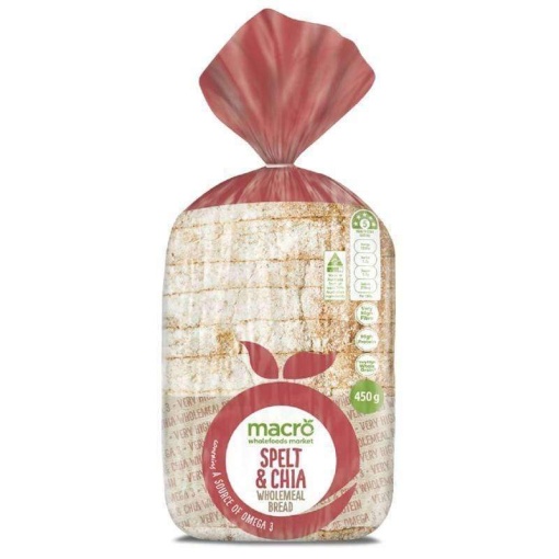 Macro Spelt & Chia Loaf Bread 450G