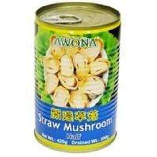 AWONA STRAW MUSHROOMS HALF CUT 425G