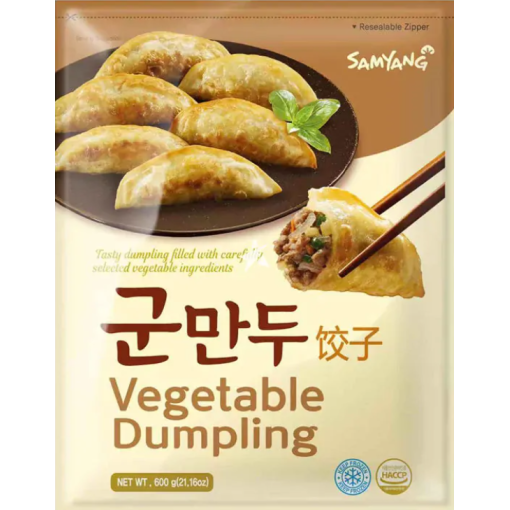 SAMYANG FROZEN COOKED VEGETABLE GYOZA 600G