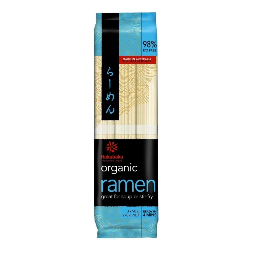 HAKUBAKU ORGANIC RAMEN NOODLE 270G