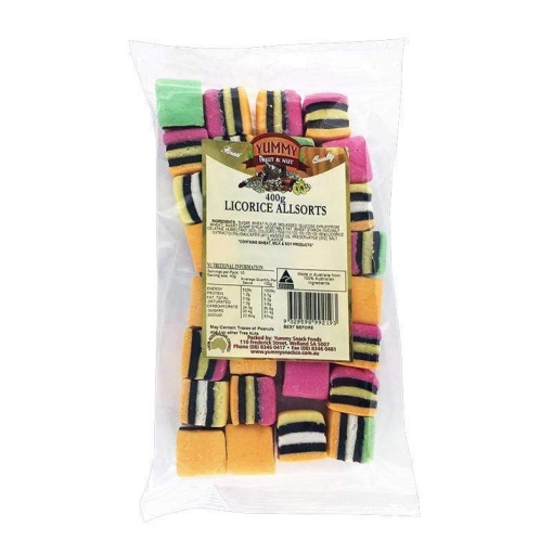 Yummy Licorice Allsorts 400G