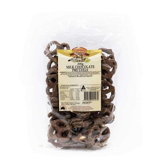 Yummy Milk Chocolate Pretzels 200G