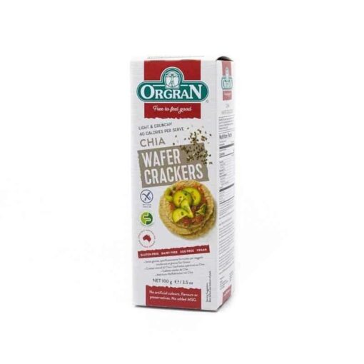 Orgran Chia Wafer Crackers 100G