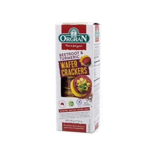 Orgran Beetroot & Turmeric Wafer Crackers 100G