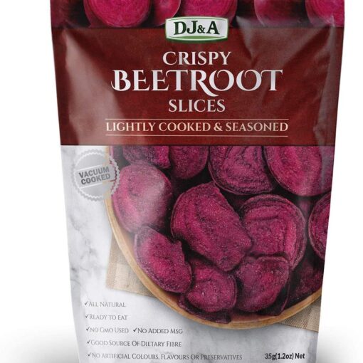 DJA4007 - DJ&A CRISPY BEETROOT SLICES 35G
