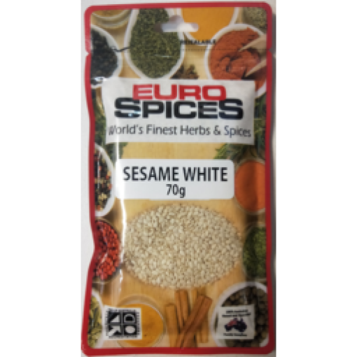 eus0055 eurospicessesameseedswhite70g