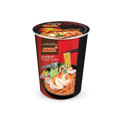 MAMA CUP NOODLE SHRIMP TOM YUM EX HOT 60 G