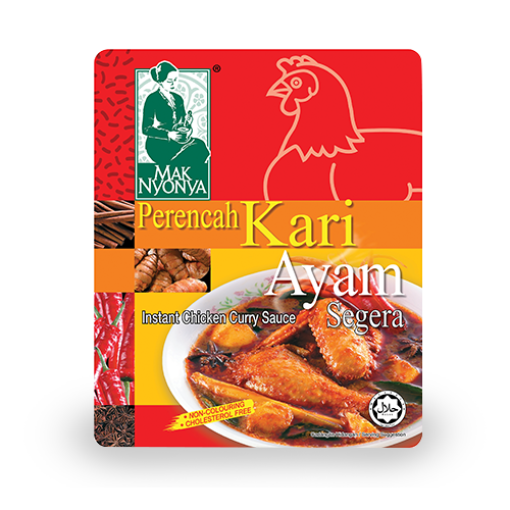 MAK NYONYAH PERECAH KARI AYAM SAUCE 200G