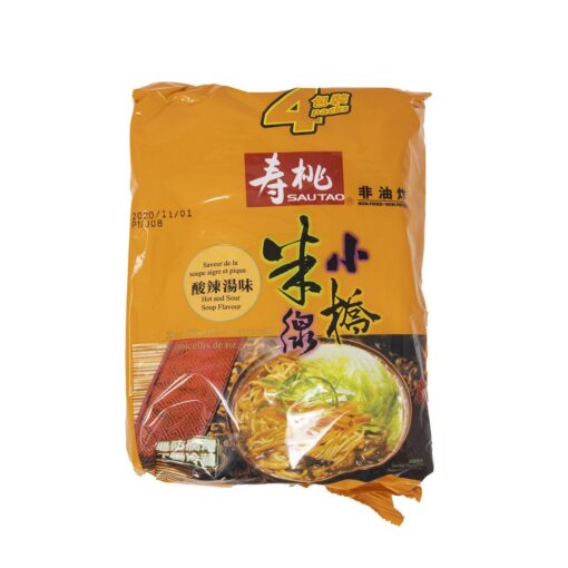 SAU TAO XIAO QIAO RICE VERMICELLI HOT & SOUR 4PK