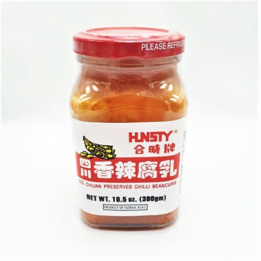 HUNSTY SZE CHUAN PRESERVED CHILLI BEANCURD 300G
