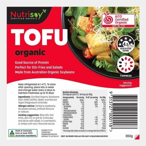 NUTRISOY ORGANIC TOFU 350G